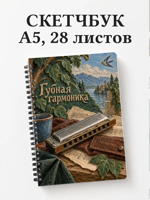 Скетчбук Губная гармоника