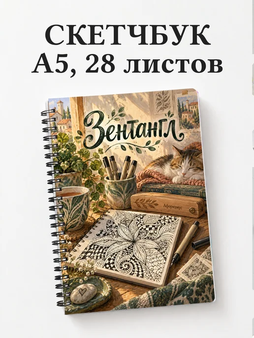 Скетчбук Зентангл