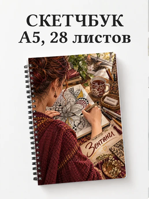 Скетчбук Зентангл