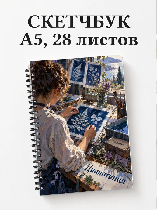 Скетчбук Цианотипия