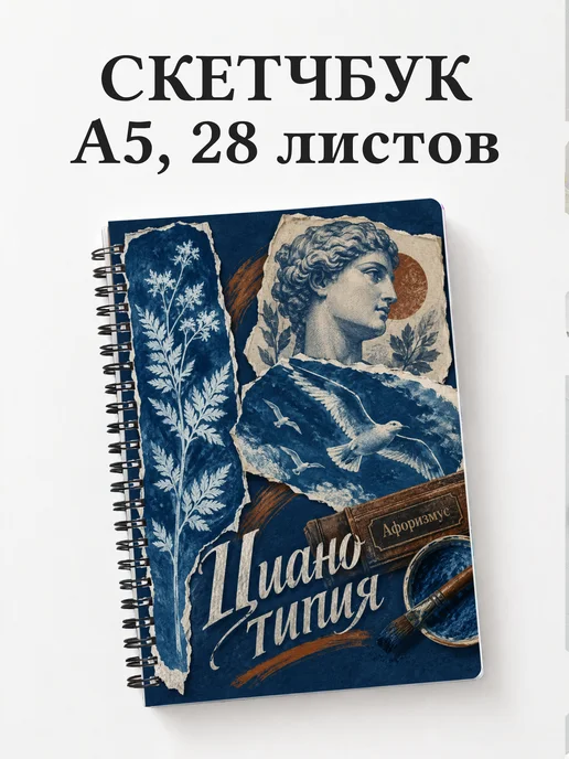 Скетчбук Цианотипия