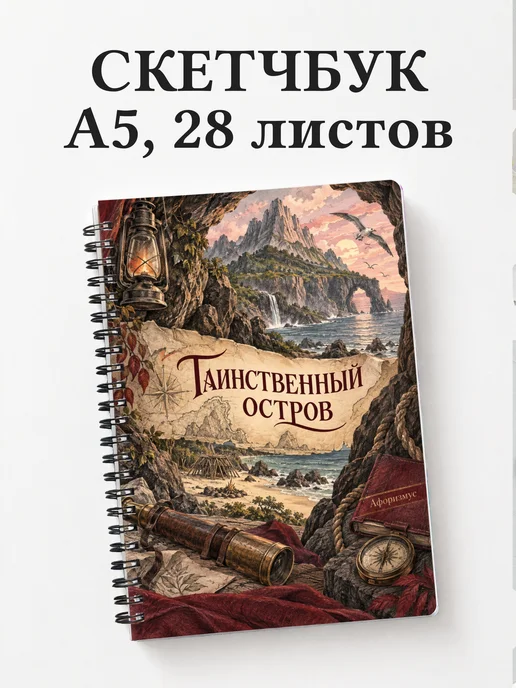 Скетчбук Таинственный остров