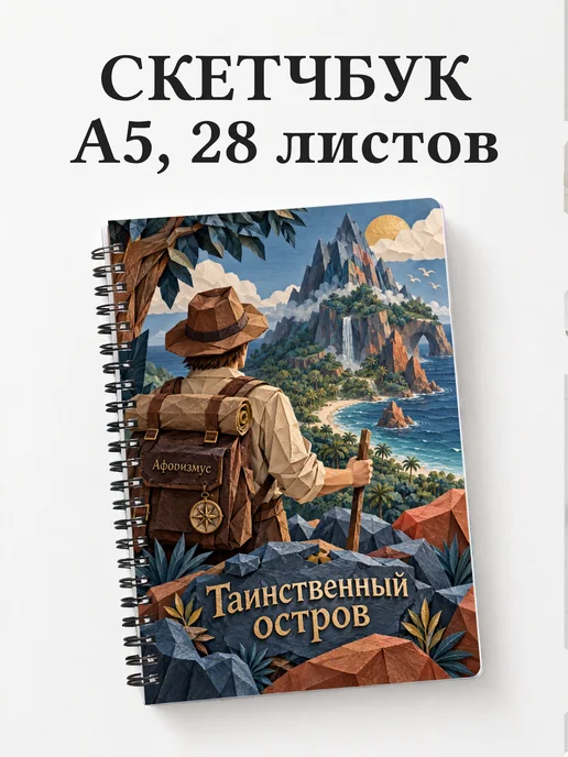 Скетчбук Таинственный остров