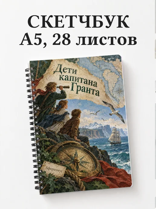 Скетчбук Дети капитана Гранта