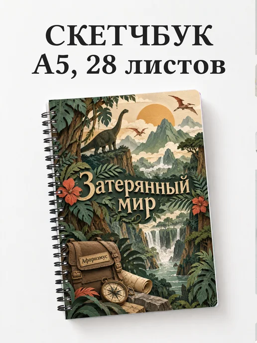 Скетчбук Затерянный мир