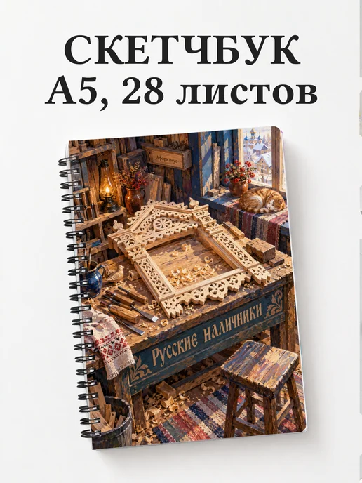 Скетчбук Русские наличники