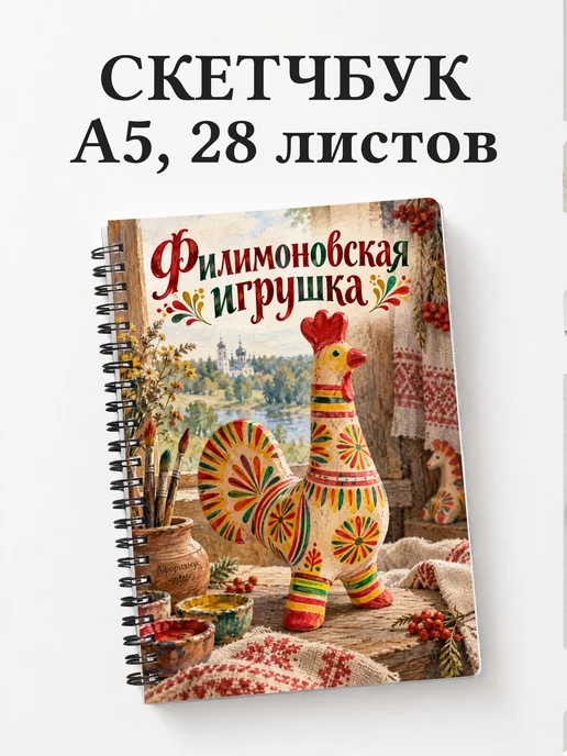 Скетчбук Филимоновская игрушка