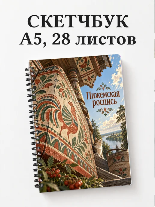 Скетчбук Пижемская роспись