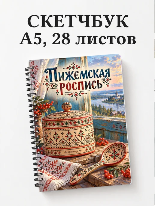 Скетчбук Пижемская роспись