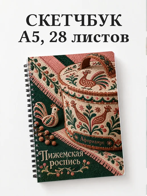 Скетчбук Пижемская роспись