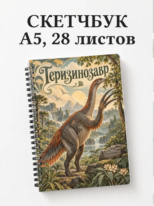 Скетчбук Теризинозавр