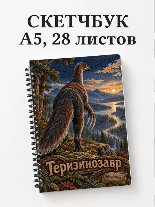 Скетчбук Теризинозавр