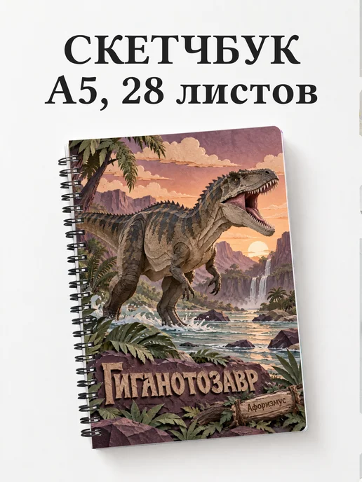 Скетчбук Гиганотозавр
