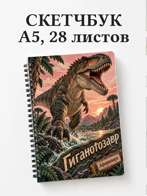 Скетчбук Гиганотозавр