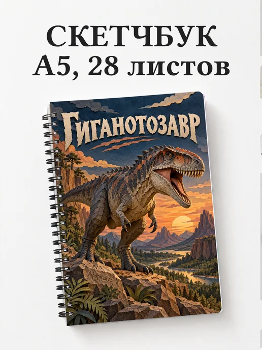 Скетчбук Гиганотозавр