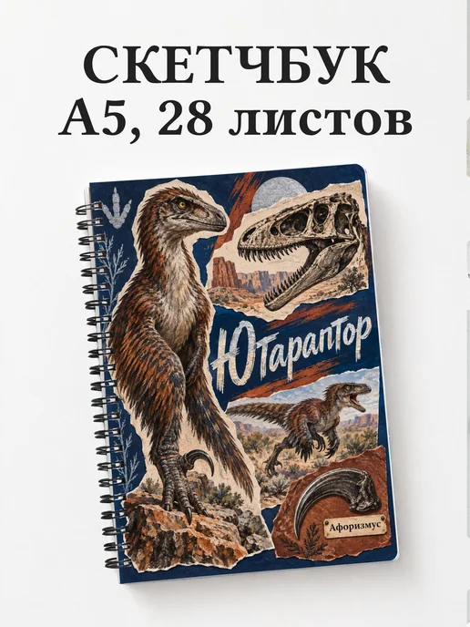 Скетчбук Ютараптор