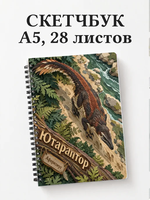 Скетчбук Ютараптор