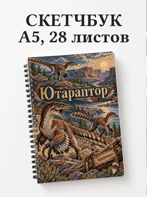 Скетчбук Ютараптор