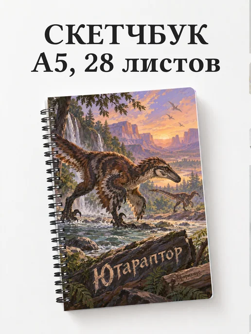 Скетчбук Ютараптор