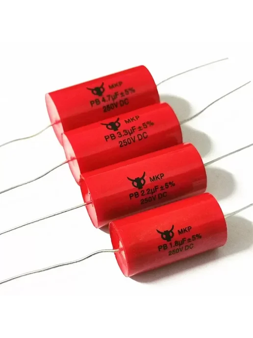 Нет бренда 5 шт. плёночные конденсаторы 1UF 250V Red, 5 шт