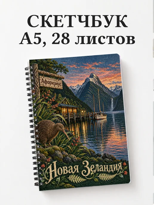 Скетчбук Новая Зеландия