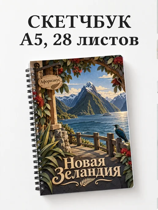 Скетчбук Новая Зеландия
