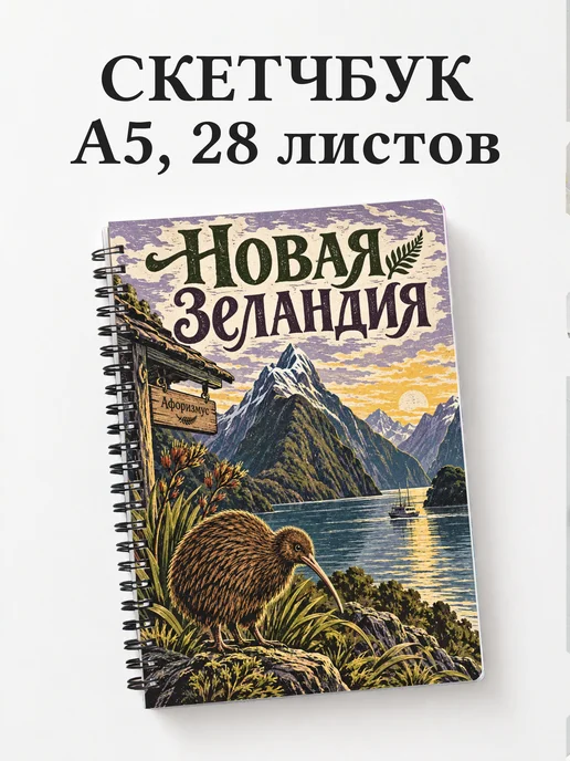Скетчбук Новая Зеландия