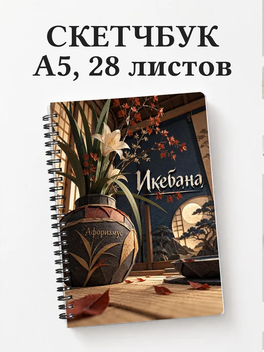 Скетчбук Икебана