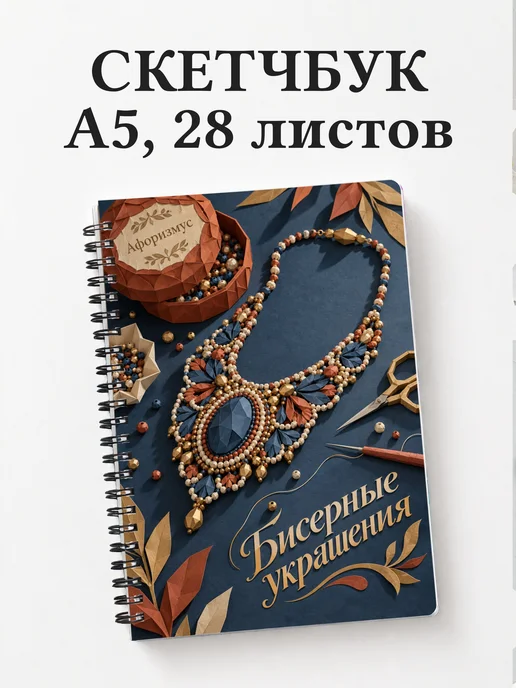 Скетчбук Бисерные украшения