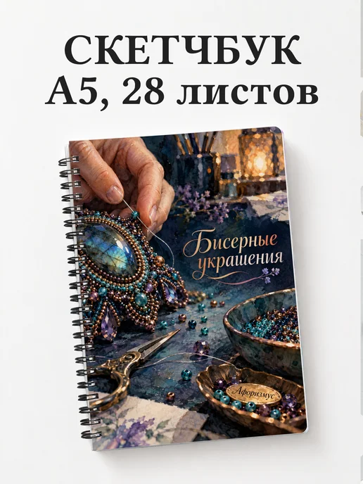 Скетчбук Бисерные украшения