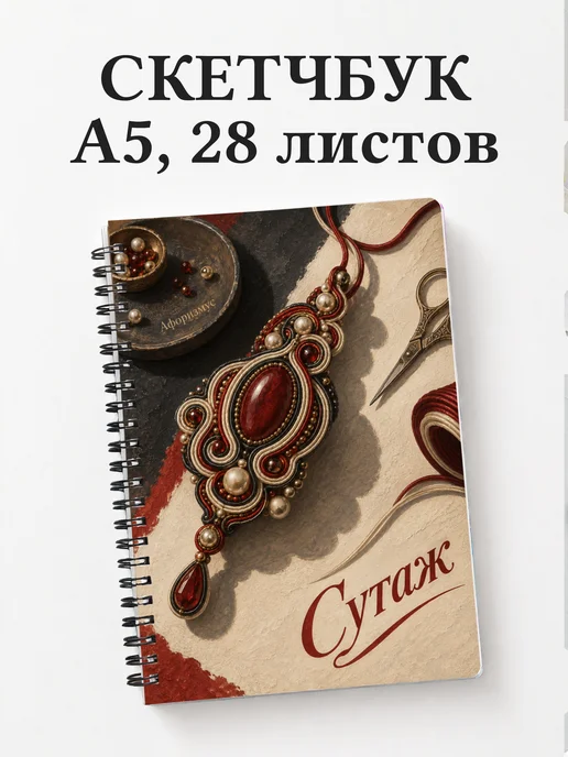 Скетчбук Сутаж