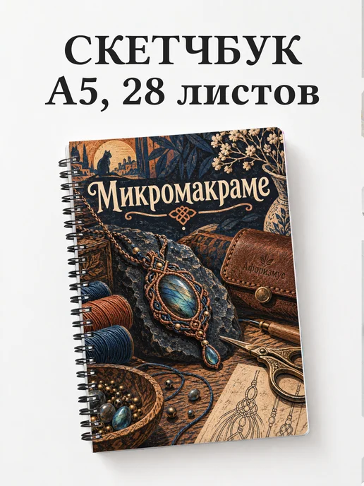 Скетчбук Микромакраме