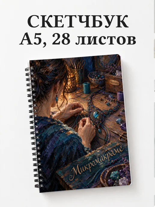Скетчбук Микромакраме