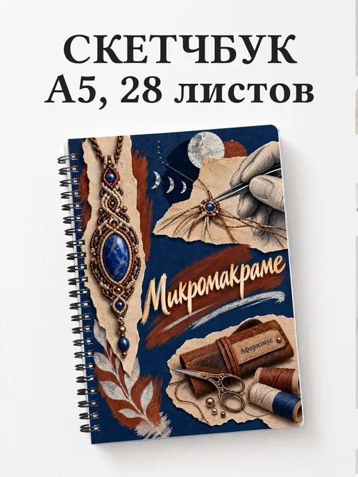 Скетчбук Микромакраме