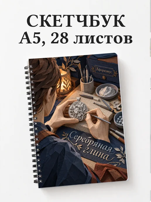 Скетчбук Серебряная глина