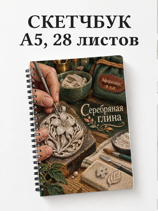 Скетчбук Серебряная глина