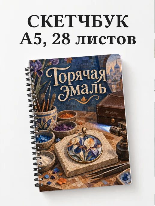 Скетчбук Горячая эмаль