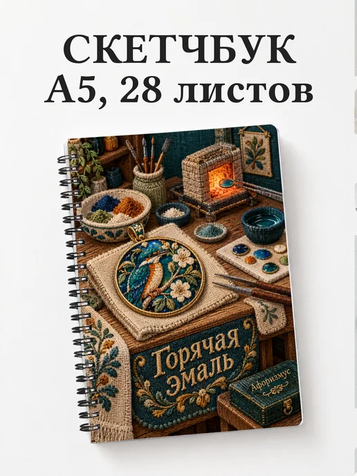 Скетчбук Горячая эмаль