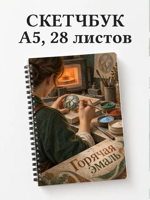Скетчбук Горячая эмаль