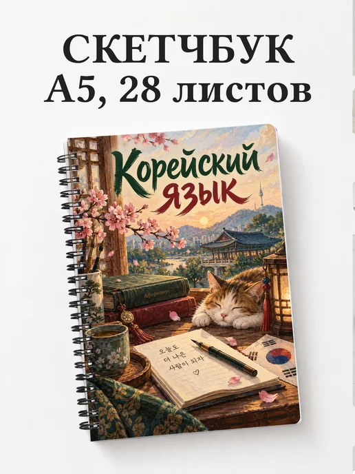 Скетчбук Корейский язык
