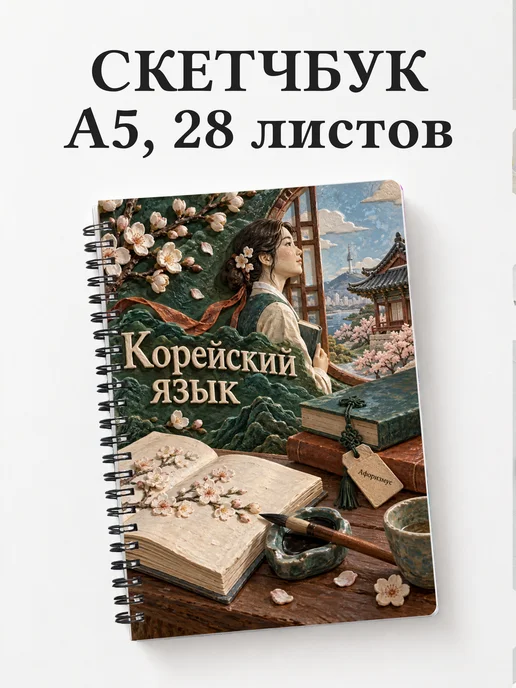 Скетчбук Корейский язык