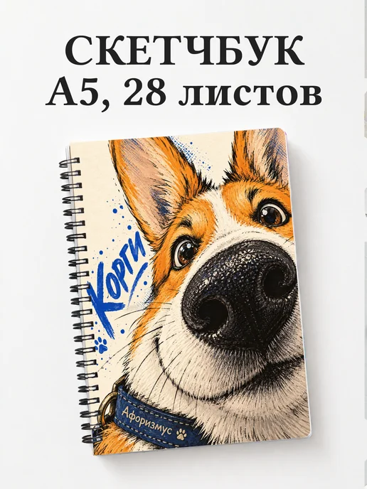 Скетчбук Корги