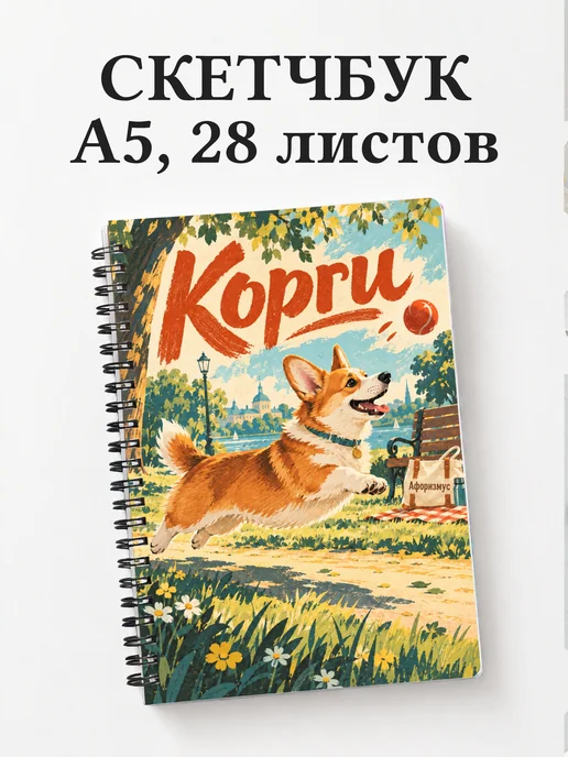 Скетчбук Корги