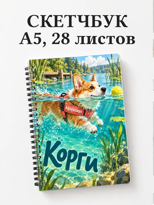 Скетчбук Корги