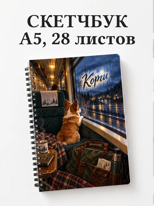 Скетчбук Корги