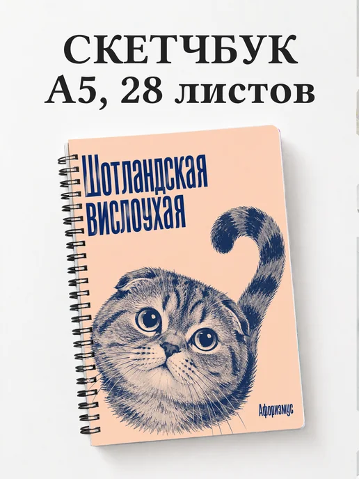 Скетчбук Шотландская вислоухая