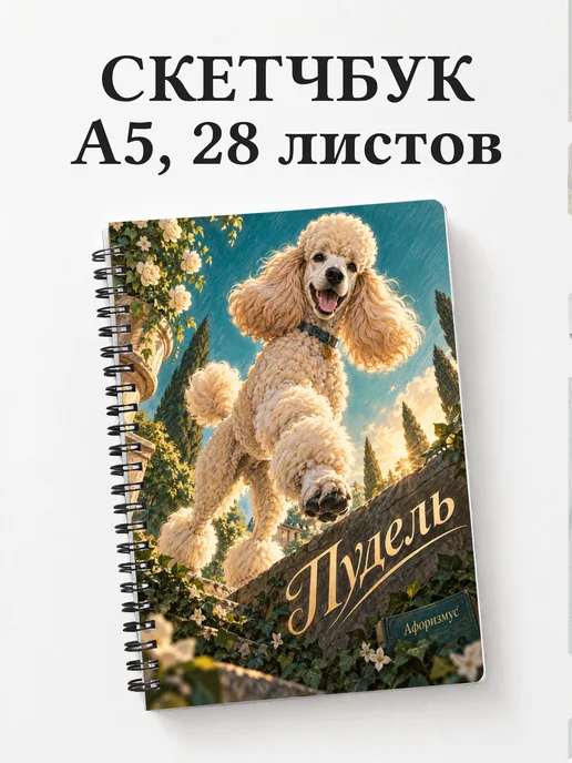 Скетчбук Пудель