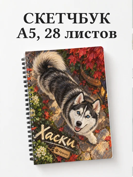 Скетчбук Хаски