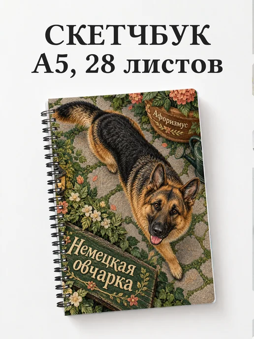 Скетчбук Немецкая овчарка