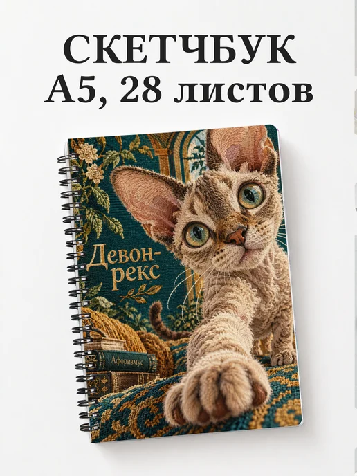 Скетчбук Девон-рекс